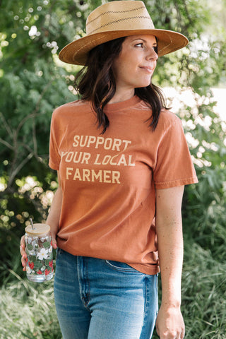 Support Your Local Farmer Graphic Tee from Paper Farm Press