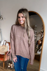 Demure Crewneck Sweater / Taupe