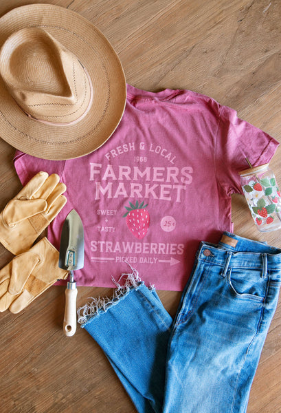 Strawberry Farmers Market Graphic Tee