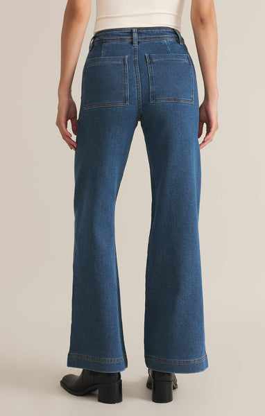 Z Supply Rilynn Wide Leg Trouser Denim Pants