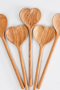 Wooden Heart Shaped Spoon