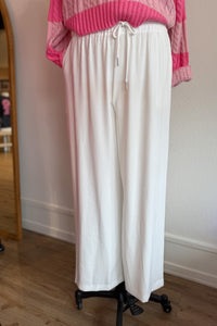 Barbados Wide Leg Pants / Winter White