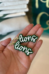 Kingsburg Lions Bow Spirit Earrings