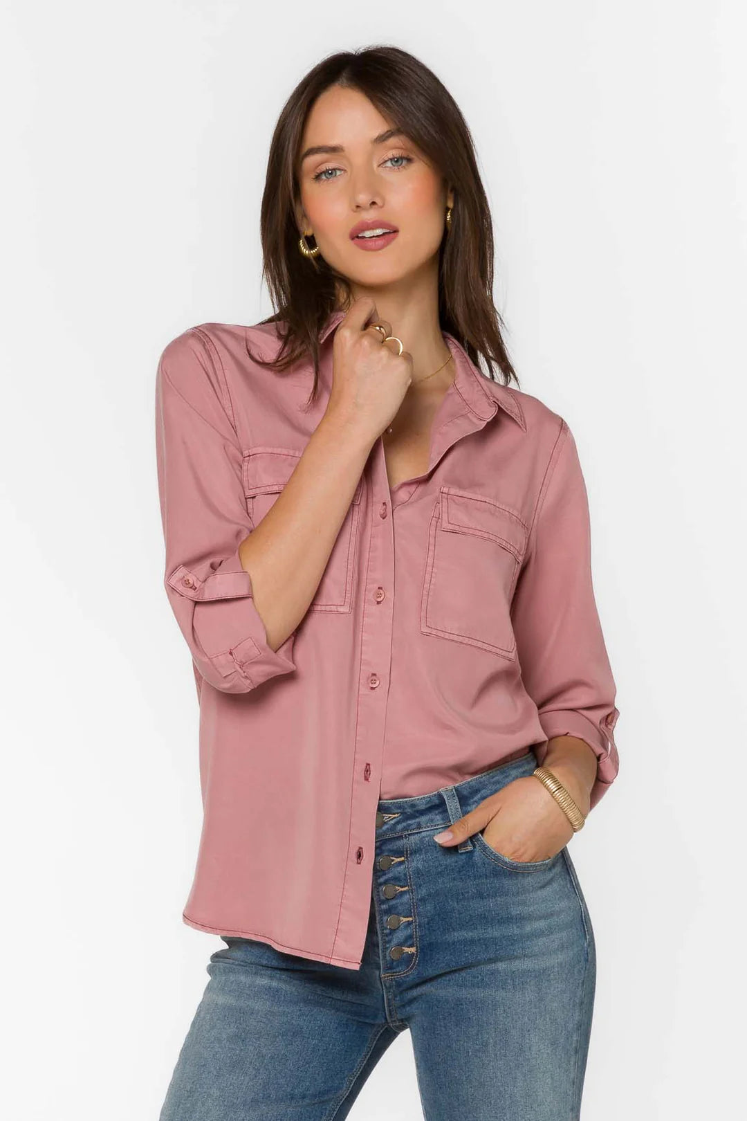 Talma Blouse / Muted Mauve *final sale*