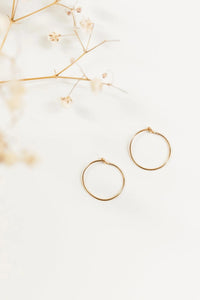 Darling Grace / Dainty 14k Gold Filled Hoops