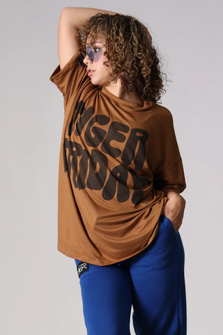 Tiger Friday Graffiti Oversized Tee / Toast