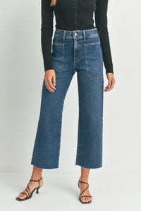 Nautical Wide Leg Jean by Just Black Denim / Dark