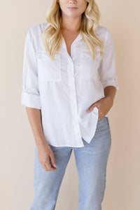 Talma Blouse / Optic White *final sale*