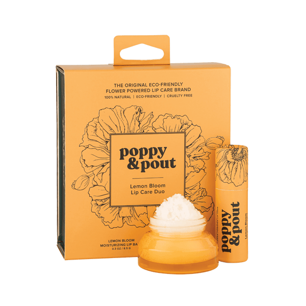 Poppy & Pout Lip Care Duo / Lemon Bloom