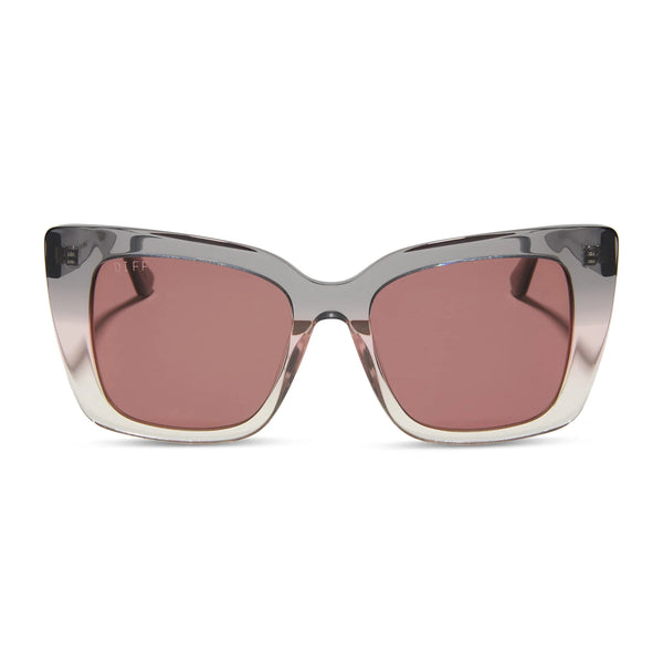 DIFF Lizzy Sunglasses / Smoke Rose Crystal Ombre