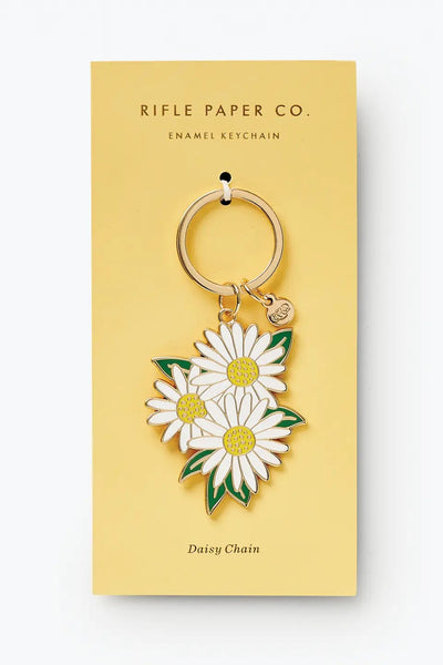 Daises Enamel Keychain