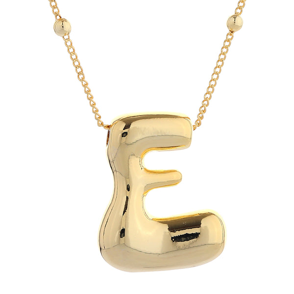 Groovy Gold Initial Necklace