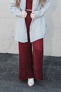 Aella Ribbed Flare Pants