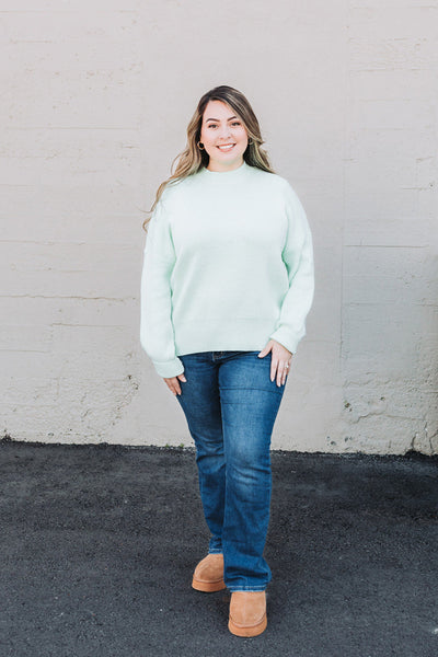 Riley Knit Sweater / Sweet Mint