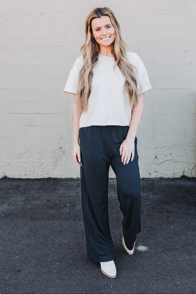 Midnight Wide Leg Pants *final sale*