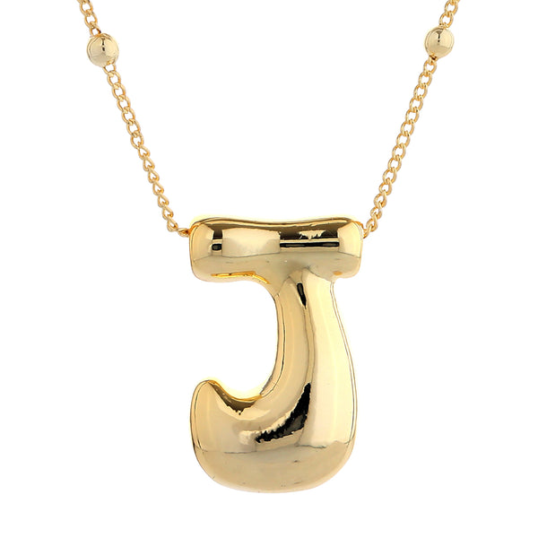 Groovy Gold Initial Necklace