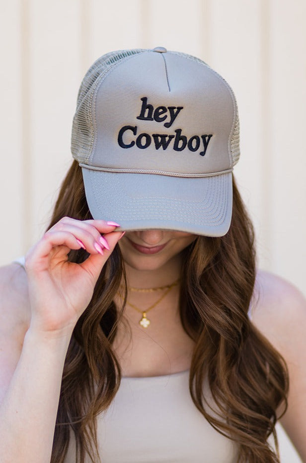 Hey Cowboy Trucker Hat