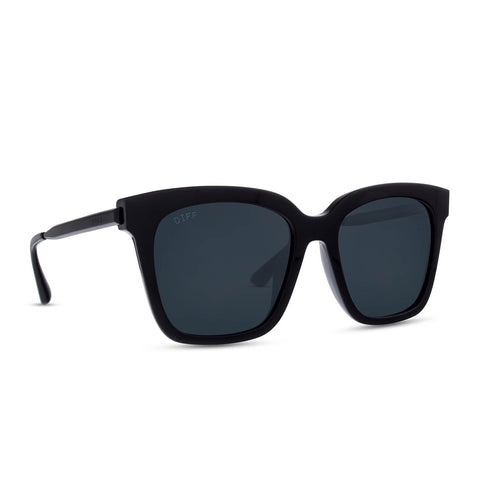 DIFF Bella Sunglasses / Black + Grey Polarized