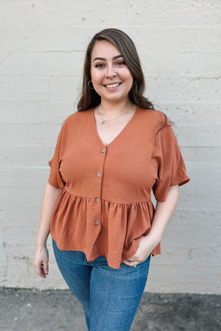 Montego Blouse / Burnt Sienna