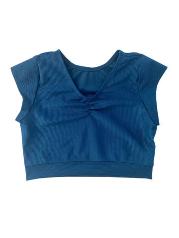 WDD Midnight Ribbed Crop Dancewear