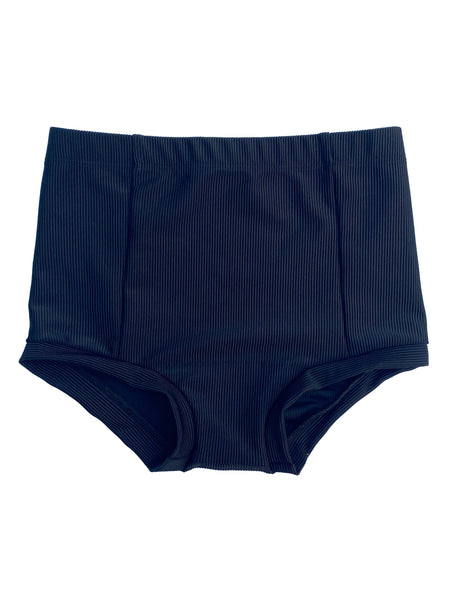 WDD Black Ribbed Briefs Dancewear